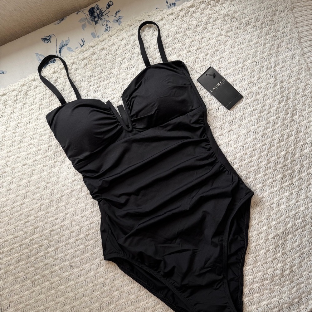 Ralph Lauren Black One-Piece Swimsuit